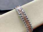 8+ Factory Rolex counterweight Datejust 278271-0006 31mm Half Rose Gold Roman Numerals Pink Red Dial Jubilee - Image 8