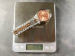 8+ Factory Rolex counterweight Datejust 278271-0006 31mm Half Rose Gold Roman Numerals Pink Red Dial Jubilee - Image 9
