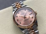 8+ Factory Rolex counterweight Datejust 278271-0024 31mm Half Rose Gold Diamond Pink Red Dial Jubilee - Image 2