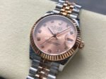 8+ Factory Rolex counterweight Datejust 278271-0024 31mm Half Rose Gold Diamond Pink Red Dial Jubilee - Image 3