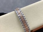 8+ Factory Rolex counterweight Datejust 278271-0024 31mm Half Rose Gold Diamond Pink Red Dial Jubilee - Image 8