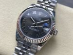 8+ Factory Rolex counterweight Datejust 278274-0022 31mm Full 904L Roman Numerals Grey Dial Jubilee - Image 3