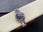 8+ Factory Rolex counterweight Datejust 278381RBR-0020 31mm Diamond Rose Gold Bezel Half Rose Gold Diamond Roman Numerals Purple Dial Jubilee - Image 4