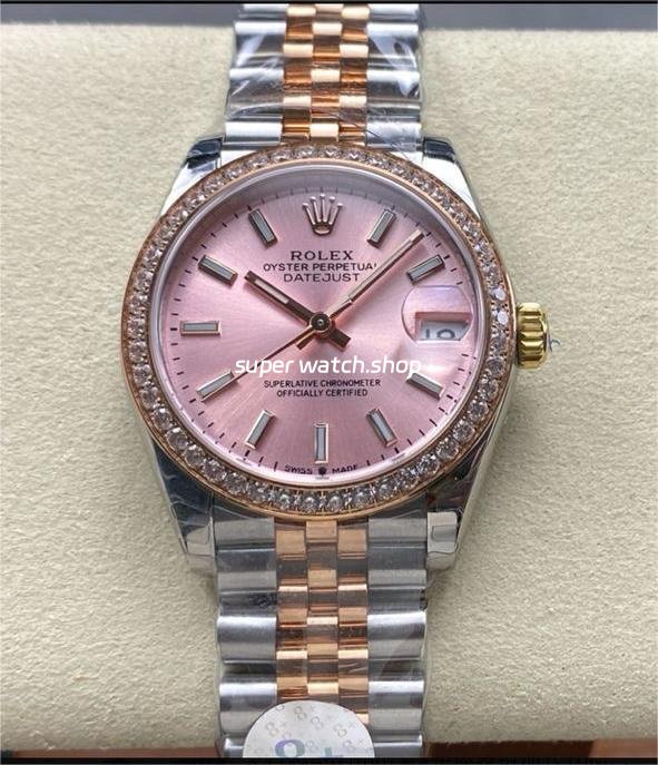 8-Factory-Rolex-counterweight-Datejust-278381RBR-0010-31mm-Diamond-Rose-Gol-6.jpg 8+ Factory Rolex counterweight Datejust 278381RBR-0010 31mm Diamond Rose Gold Bezel Half Rose Gold Pink Dial Jubilee - Image 1