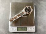 8+ Factory Rolex counterweight Datejust 278381RBR-0018 31mm Diamond Rose Gold Bezel Half Rose Gold Grey Dial Jubilee - Image 9
