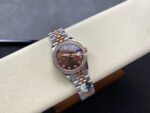 8+ Factory Rolex counterweight Datejust 278381RBR-0028 31mm Diamond Rose Gold Bezel Half Rose Gold Diamond Brown Dial Jubilee - Image 4