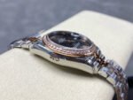 8+ Factory Rolex counterweight Datejust 278381RBR-0030 31mm Diamond Rose Gold Bezel Half Rose Gold Diamond Roman Numerals Grey Dial Jubilee - Image 5