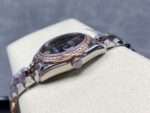 8+ Factory Rolex counterweight Datejust 278381RBR-0030 31mm Diamond Rose Gold Bezel Half Rose Gold Diamond Roman Numerals Grey Dial Jubilee - Image 6
