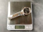 8+ Factory Rolex counterweight Datejust 278381RBR-0030 31mm Diamond Rose Gold Bezel Half Rose Gold Diamond Roman Numerals Grey Dial Jubilee - Image 9