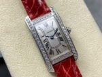 8848 Factory Cartier Tank Américaine 19mm Roman Numerals Silver Dial - Image 2