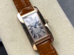 8848 Factory Cartier Tank Américaine W260745619mm Roman Numerals Silver Dial - Image 2