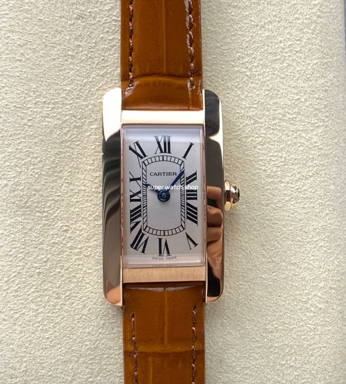 8848-Factory-Cartier-Tank-Americaine-W260745619mm-Roman-Numerals-Silver-Dial-9.jpeg 8848 Factory Cartier Tank Américaine W260745619mm Roman Numerals Silver Dial - Image 1