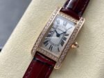 8848 Factory Cartier Tank Américaine WJTA0002 19mm Roman Numerals Silver Dial - Image 3
