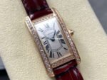 8848 Factory Cartier Tank Américaine WJTA0002 19mm Roman Numerals Silver Dial - Image 2