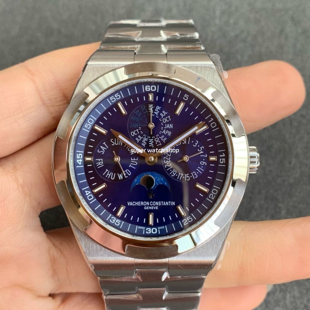 8F-Factory-Vacheron-Constantin-Overseas-4300V-Perpetual-Calendar-4300V-120G-B945-41.5m-6.jpg 8F Factory Vacheron Constantin Overseas 4300V Perpetual Calendar 4300V-120G-B945 41.5mm Full Steel Blue Dial - Image 1