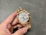 8F Factory Vacheron Constantin Overseas Chronograph 5500V/000R-B074 42.5mm Full Rose Gold Silver Dial - Image 4