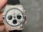 8F Factory Vacheron Constantin Overseas Chronograph 5500V/110A-B686 42.5mm Steel Rubber Strap Black Eye Silver Dial
