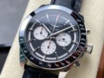 AF Factory Longines Conquest Chronograph L3.835.4.52.6 42mm Steel Leather Strap White Eyes Black Dial - Image 3