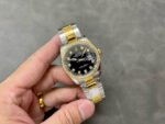 A+ Factory Rolex Datejust 126283RBR-0008 36mm Diamond Bezel Half Yellow Gold Diaond Mop Black Dial - Image 4