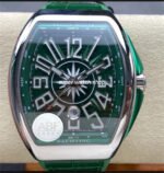 ABF Factory Franck Muller Vanguard V 45 SC DT YACHT 45mm Steel Rubber Strap Arabic Numerals Green Dial