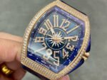 ABF Factory Franck Muller Vanguard V45 44mm Diamond&Rose Gold Rubber Strap Blue Dial - Image 3