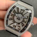 ABF Factory Franck Muller Vanguard V45 44mm Steel Diamond Rubber Strap Black Dial - Image 3