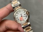 AF Factory Cartier Ballon Bleu 28mm Half Rose Gold White Dial - Image 2