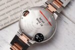 AF Factory Cartier Ballon Bleu W2BB0002 33mm Half Rose Gold Roman Numerals Silver Dial - Image 8