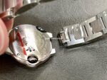 AF Factory Cartier Ballon Bleu W4BB0030 28mm Diamond Bezel Full Steel Roman Numerals Silver Dial - Image 9