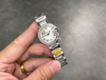 AF Factory Cartier Ballon Bleu W4BB0030 28mm Diamond Bezel Full Steel Roman Numerals Silver Dial - Image 5