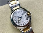 AF Factory Cartier Ballon Bleu W69007Z3 28mm Gold Steel Roman Numerals Silver Dial - Image 2