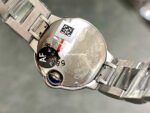 AF Factory Cartier Ballon Bleu W69010Z4 28mm Full Steel Roman Numerals Silver Dial - Image 7