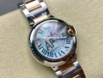 AF Factory Cartier Ballon Bleu W6920034 28mm Rose Gold Steel Roman Numerals Mother Of Pearl Dial - Image 2