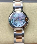 AF Factory Cartier Ballon Bleu W6920034 28mm Rose Gold Steel Roman Numerals Mother Of Pearl Dial
