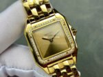 AF Factory Cartier Panthère 27mm Diamond Bezel Full Yellow Gold Gold Dial - Image 2