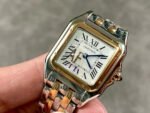 AF Factory Cartier Panthère W2PN0007 27mm Half Gold Roman Numerals Silver Dial - Image 3