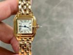 AF Factory Cartier Panthère WGPN0006 22mm Full Rose Gold Roman Numerals Silver Dial