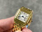 AF Factory Cartier Panthère WGPN0008 22mm Full Yellow Gold Roman Numerals Silver Dial - Image 3
