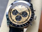 AF Factory Longines Conquest Chronograph L3.835.4.02.6 42mm Steel Leather Strap Black Eyes Champagne Dial - Image 3