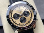 AF Factory Longines Conquest Chronograph L3.835.4.02.6 42mm Steel Leather Strap Black Eyes Champagne Dial - Image 2