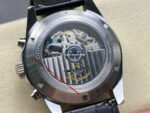 AF Factory Longines Conquest Chronograph L3.835.4.02.6 42mm Steel Leather Strap Green Eyes White Dial - Image 6