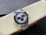 AF Factory Longines Conquest Chronograph L3.835.4.72.6 42mm Full Steel Strap Black Eyes White Dial - Image 4