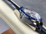 AF Factory Longines Conquest Chronograph L3.835.4.98.6 42mm Steel Leather Strap Blue Eyes White Dial - Image 5