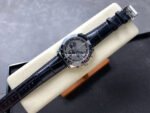 AF Factory Longines Conquest Chronograph L3.836.4.52.9 42mm Steel Leather Strap Black Eyes Gray Dial - Image 4