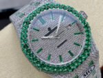 AMG Factory Audemars Piguet Royal Oak Selfwinding 15400 41mm Green Diamond Bezel Full Green White Diamond Steel Green Diamond Baguette Dial - Image 2