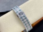 AMG Factory Audemars Piguet Royal Oak Selfwinding 15400 41mm Green Diamond Bezel Full Green White Diamond Steel Diamond Baguette Dial - Image 8