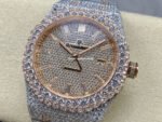 AMG Factory Audemars Piguet Royal Oak Selfwinding 15400 41mm Full Diamond Rose Gold Diamond Dial - Image 3