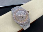 AMG Factory Audemars Piguet Royal Oak Selfwinding 15400 41mm Full Diamond Rose Gold Diamond Dial - Image 4