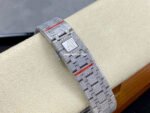 AMG Factory Audemars Piguet Royal Oak Selfwinding 15400 41mm Full Diamond Steel Green Diamond Baguette Dial - Image 8