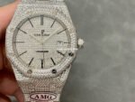 AMG Factory Audemars Piguet Royal Oak Selfwinding 15400 41mm Full Diamond Steel Diamond Dial